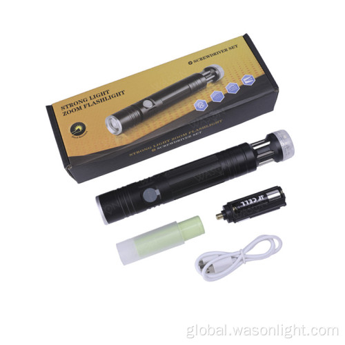 Flashlight With Screwdriver New Arrival Screwdriver Set Led Working Tool Flashlight Factory